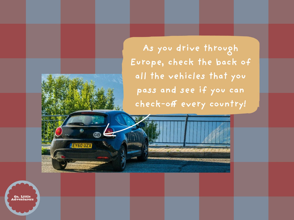 iSpy Europe Road Trip Licence Game - Printable