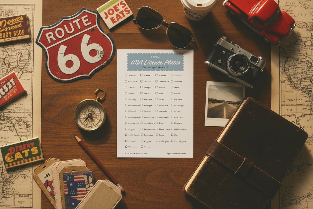 iSpy USA License Plate State Hunt - Printable