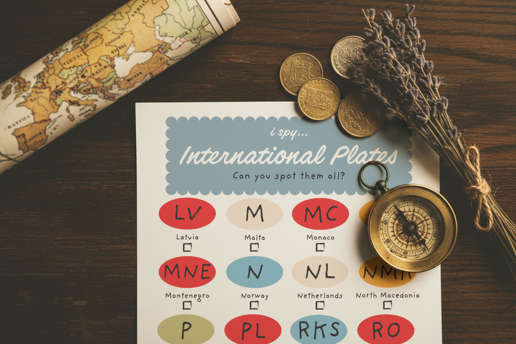 iSpy Europe Road Trip Licence Game - Printable
