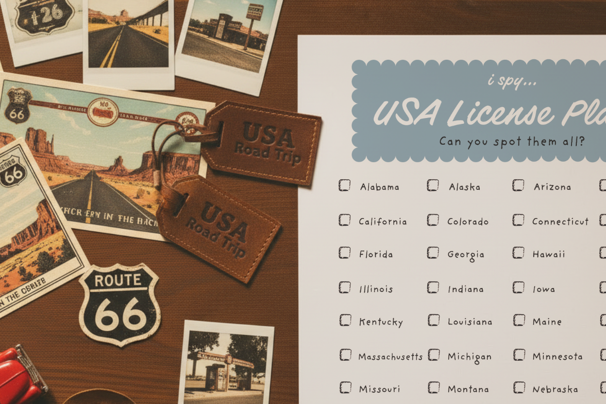 iSpy USA License Plate State Hunt - Printable