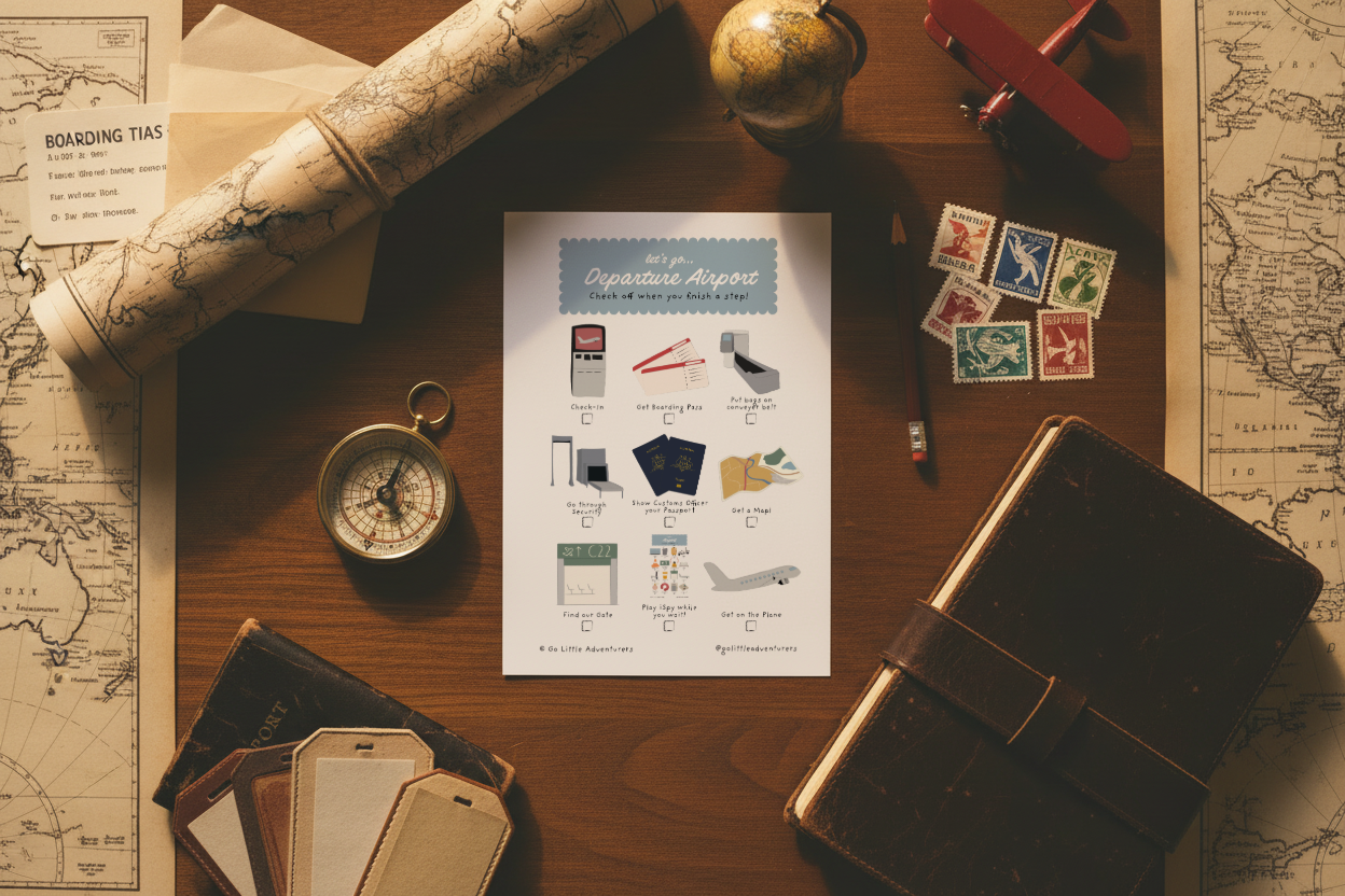 Visual Airport Checklist Activity - Printable