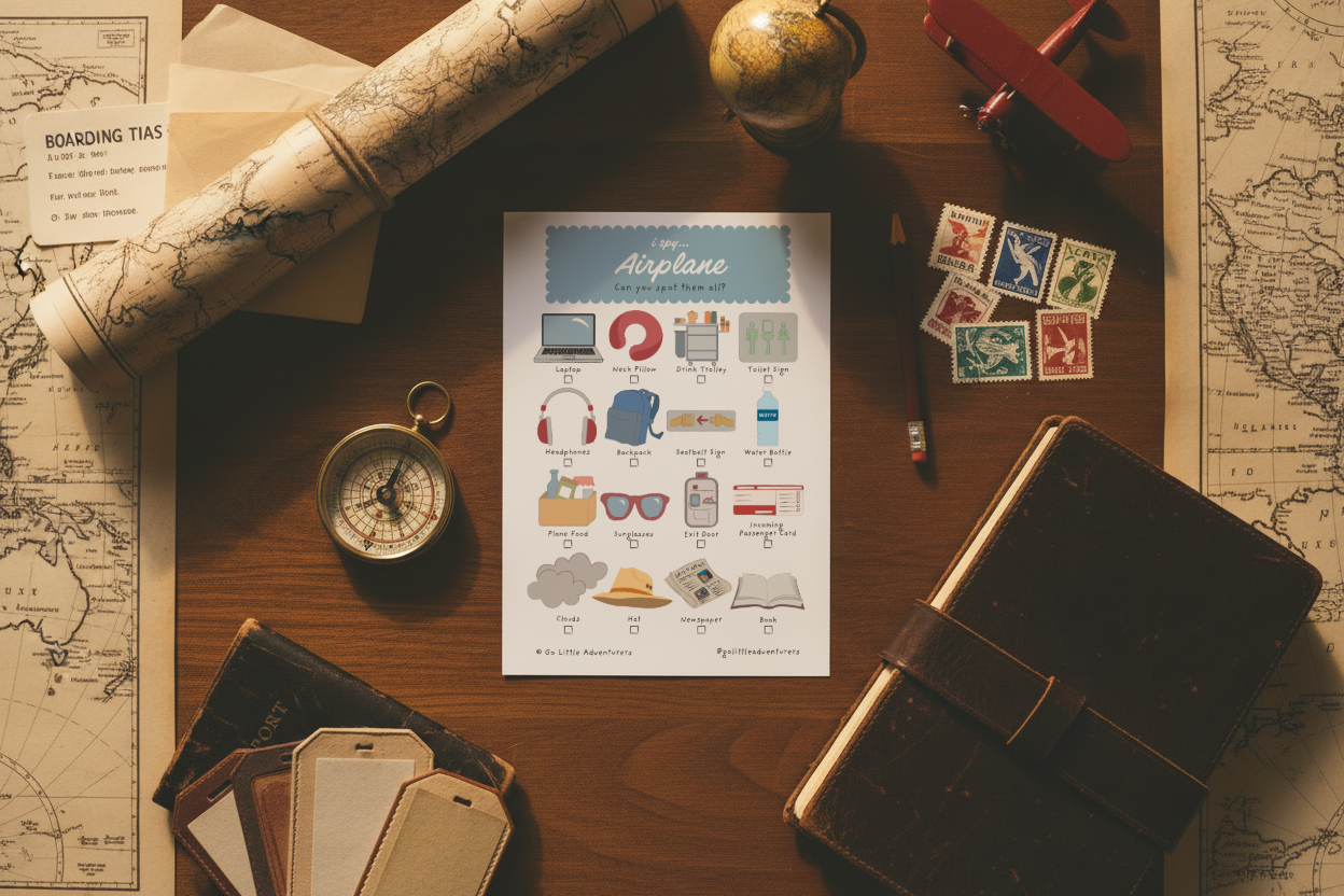iSpy Airplane Trip - Printable