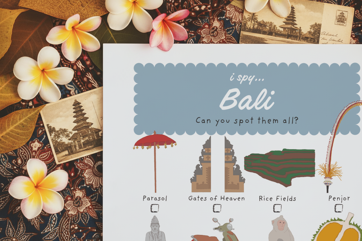 iSpy Bali, Indonesia - Printable